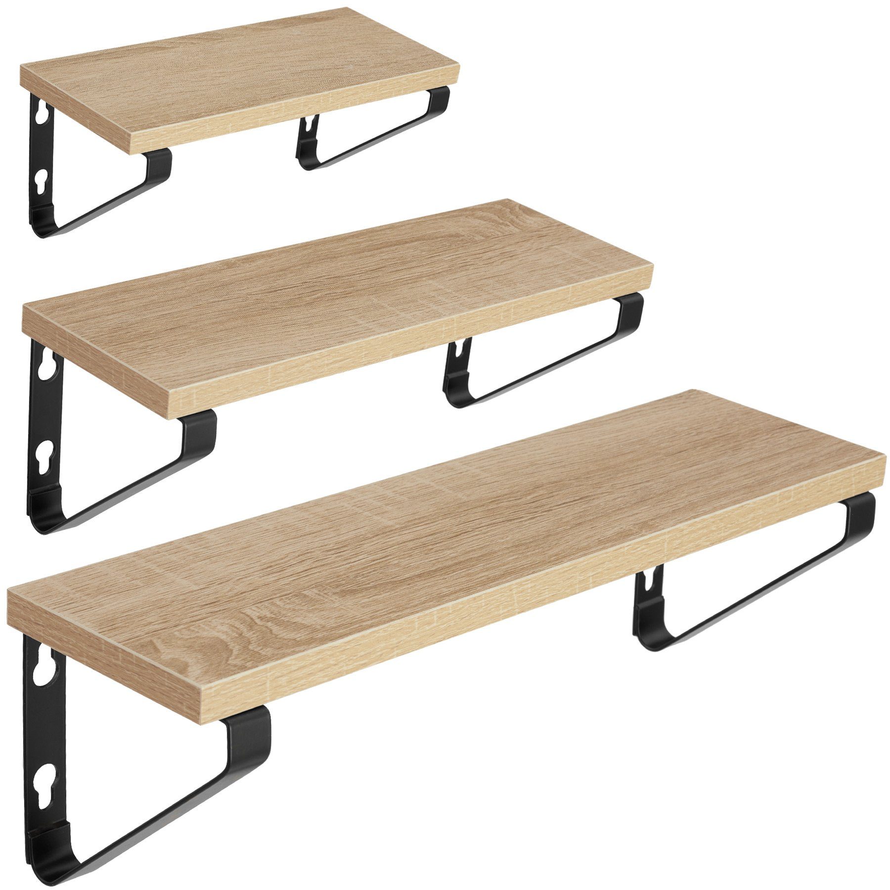 tectake Wandregal 3er Set Wandregal, Set günstig online kaufen