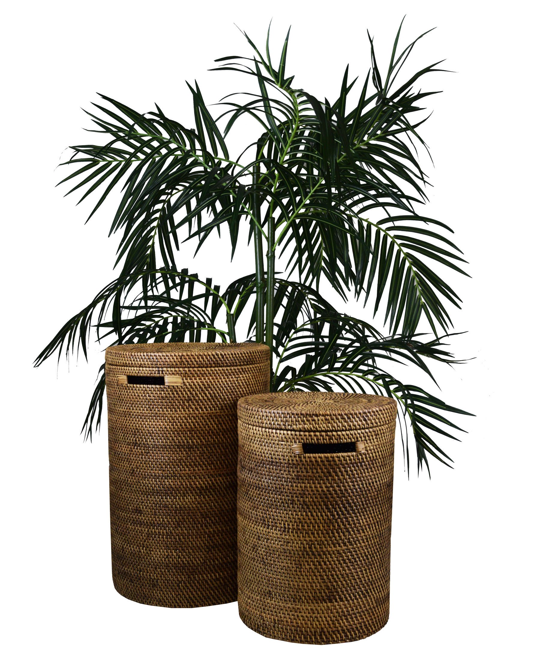 SIMANDRA Білизнаkorb Білизнаbox aus Rattan, in 2 Größen erhältlich