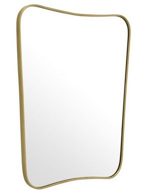 Casa Padrino Spiegel Luxus Spiegel Messing 59 x H. 76,5 cm - Designer Wandspiegel