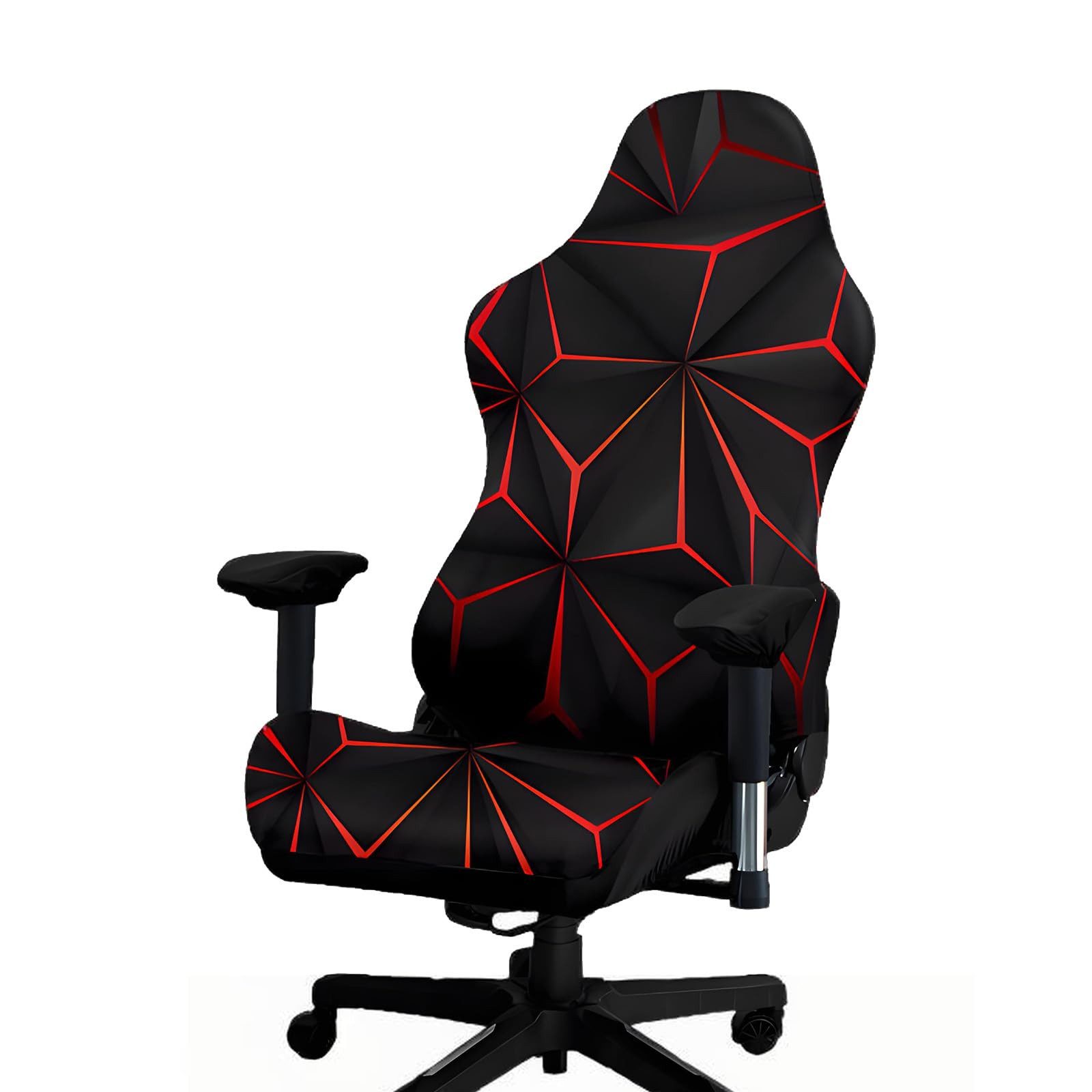 Agger Stuhlhusse Gaming Stuhlbezug Stretch – Universeller Gamingstuhl Bezug, Elastischer Bürostuhlbezug, Waschbar & Rutschfest