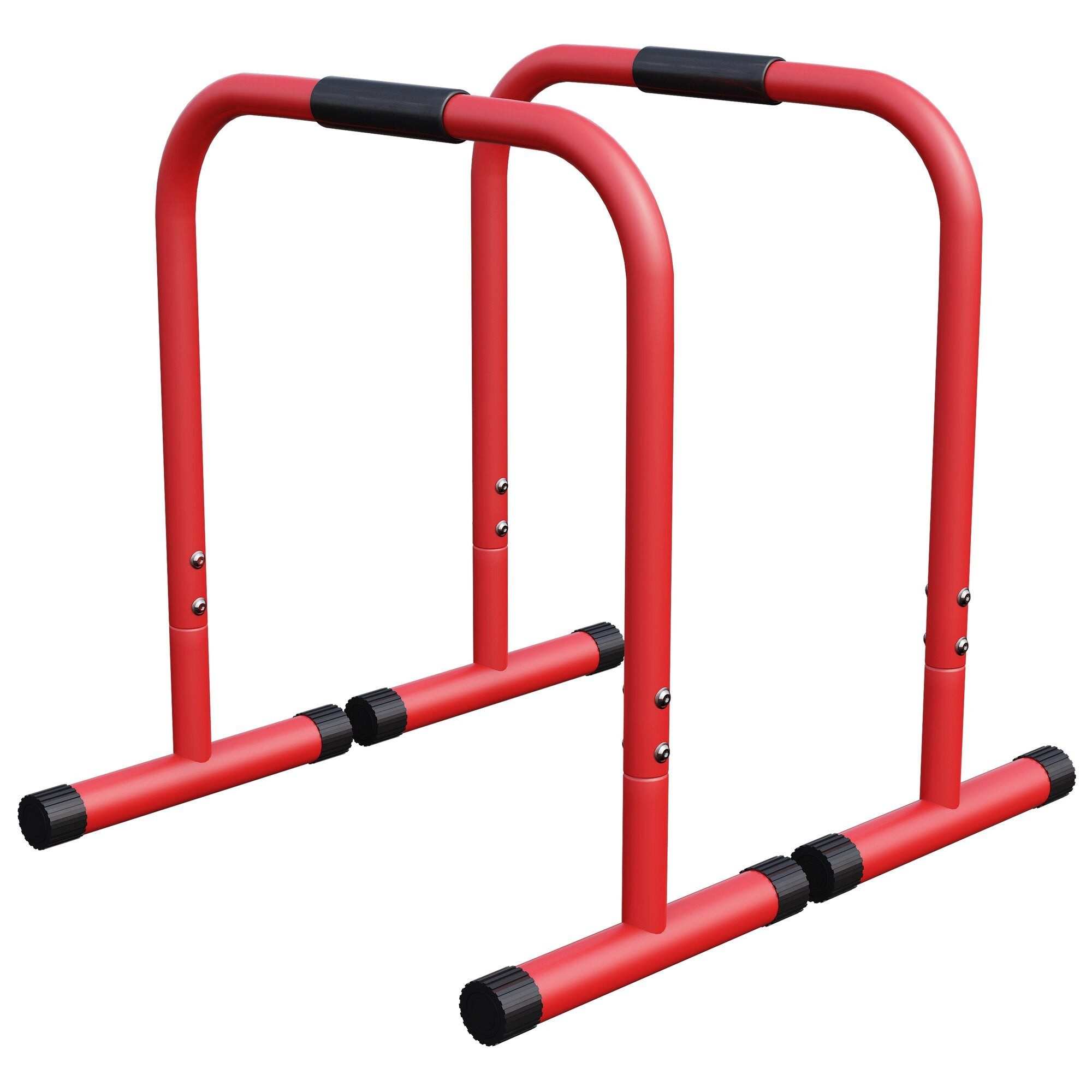 Handstandtrainer Push-up Stand Bar Parallettes Schwarz/Rot/Blau