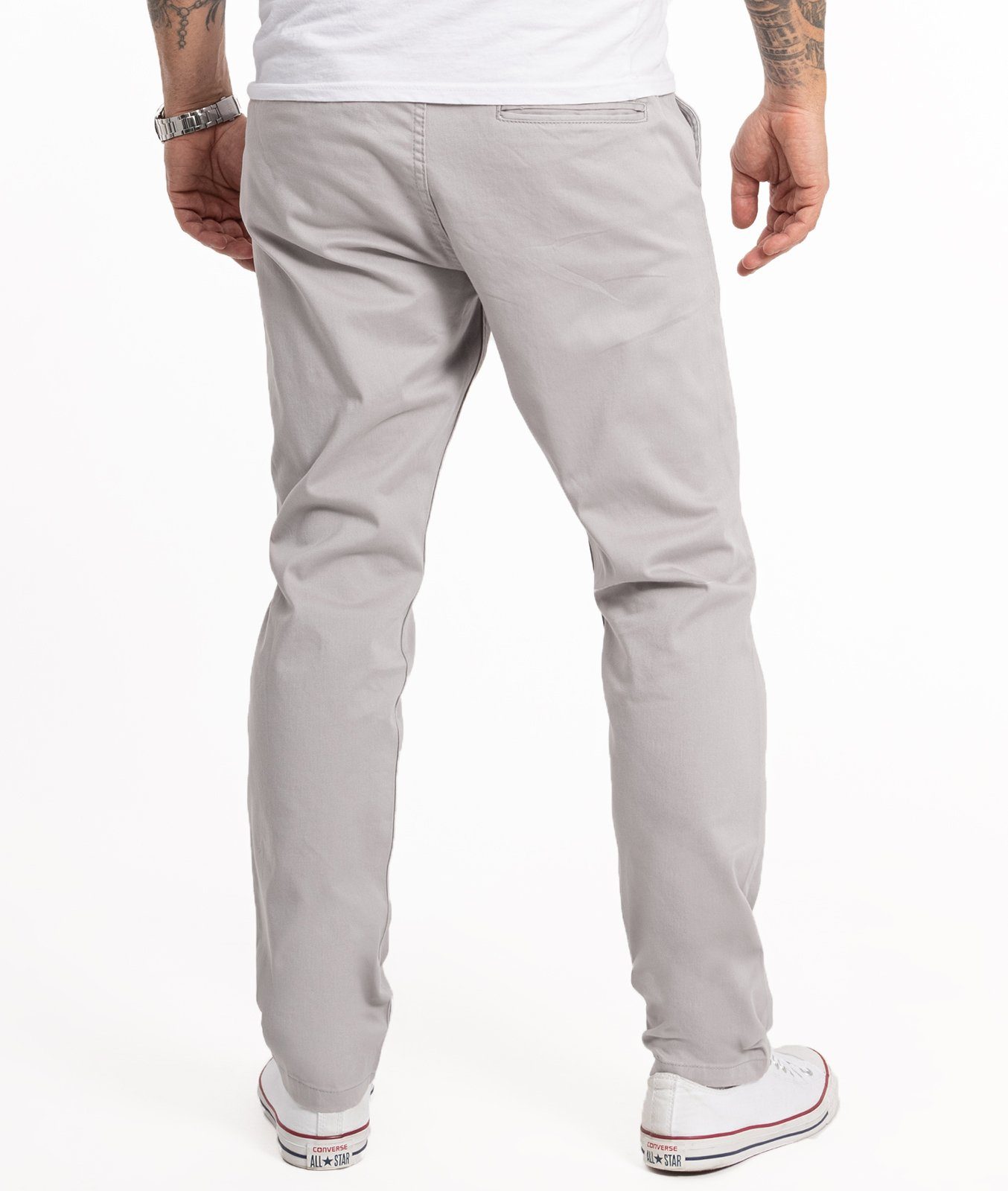 Indumentum Chinohose Herren Regular Fit Chinohose IR-506 auch in Größen Größen erhältlich, mit elastischem Bund – Bild 3 von 5
