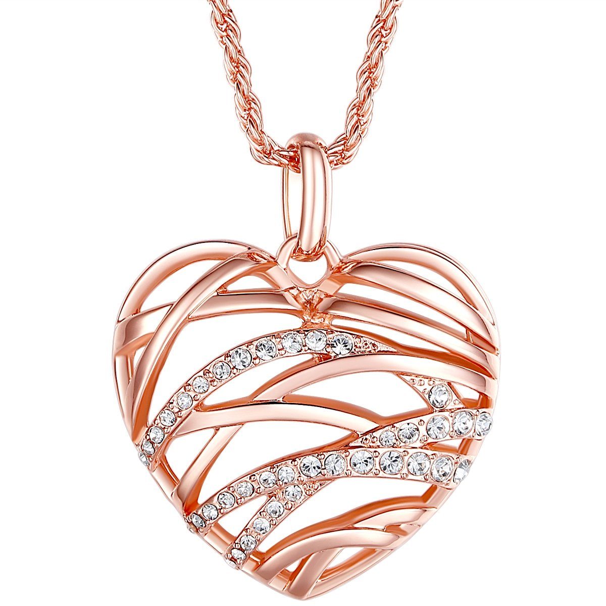 Lulu & Jane Collier Herz roségold, Metall-Legierung günstig online kaufen