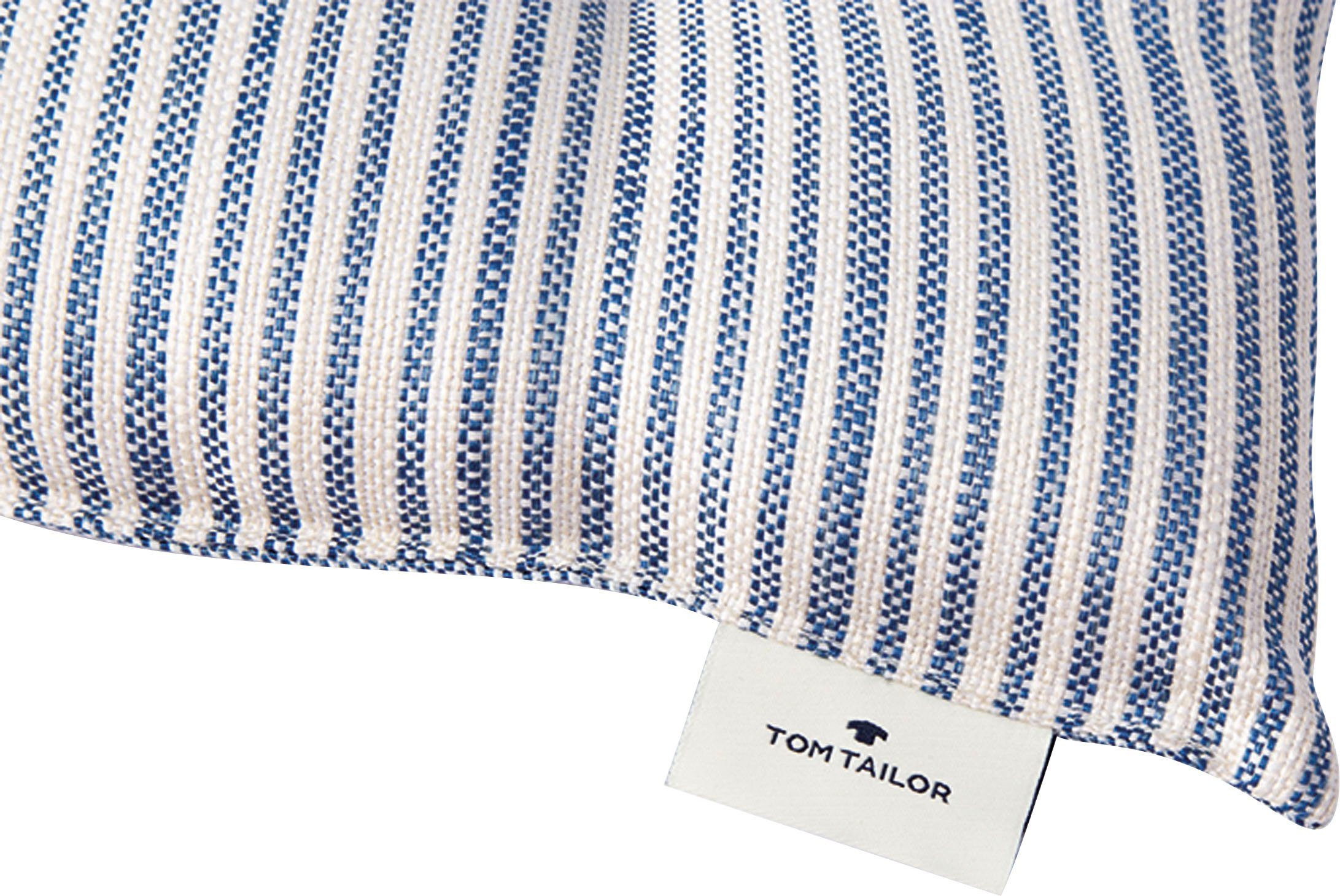 TOM TAILOR HOME Stuhlkissen Fresh Stripe, mit modernem Nadelstreifendessin