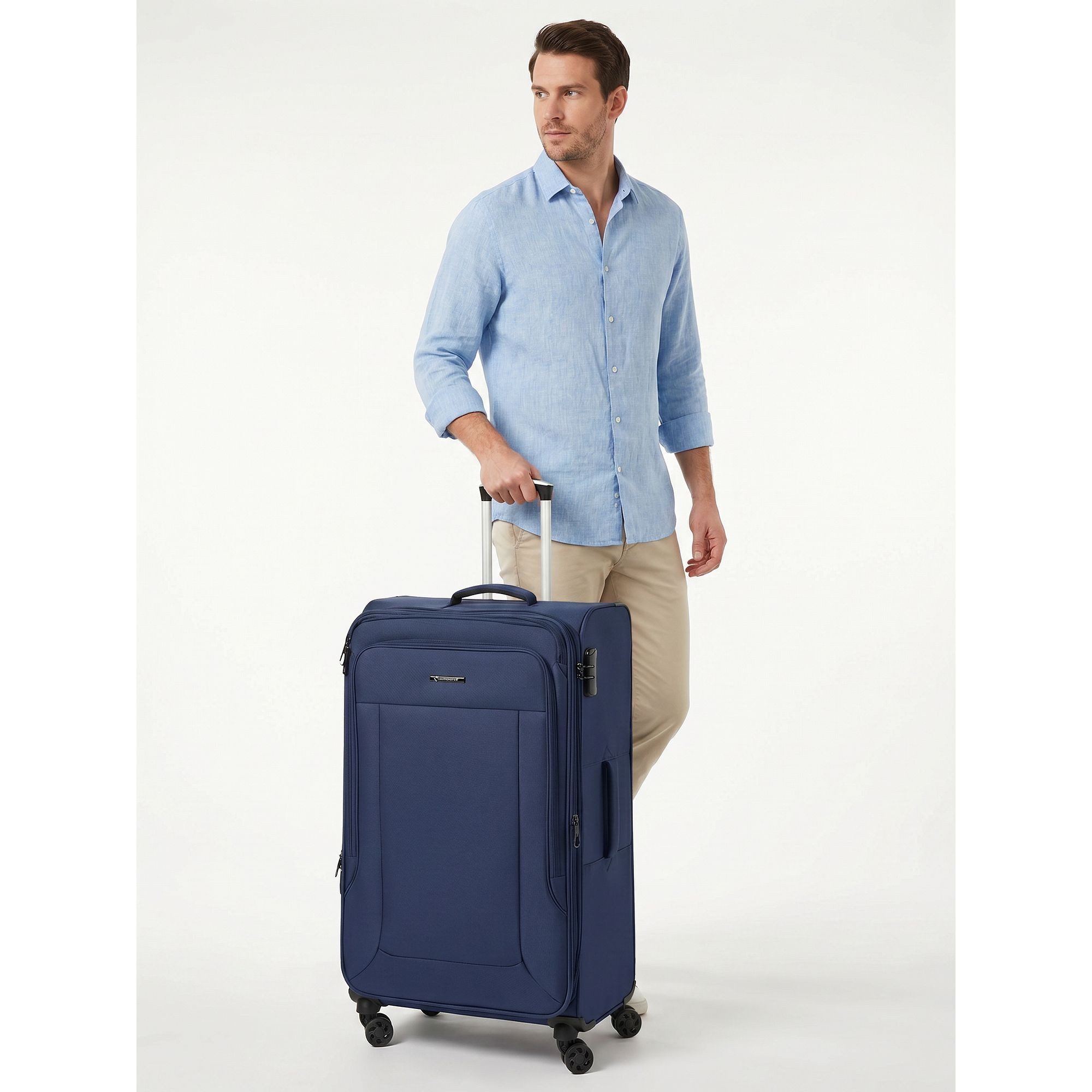 Franky Weichgepäck-Trolley Melbourne 3.0, 4 Rollen, Polyester