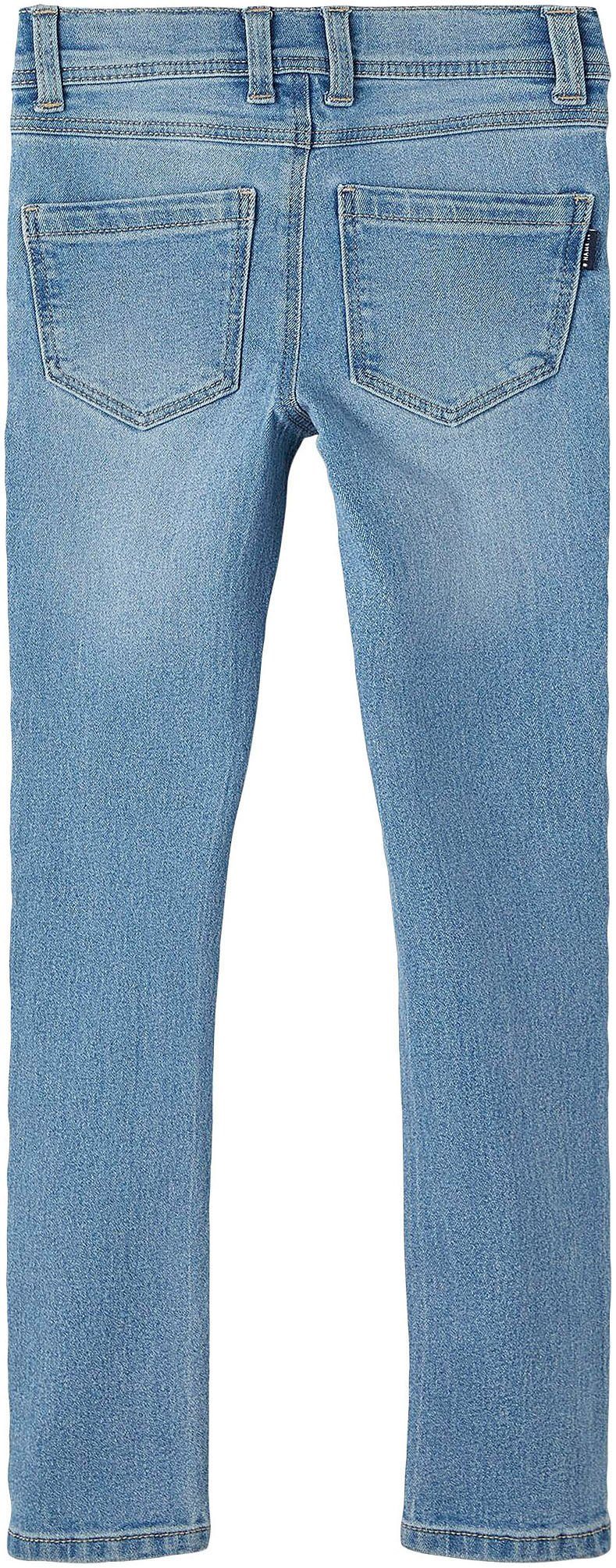1090-IO Blue NOOS Name Denim XSLIM Light NKMTHEO JEANS It Slim-fit-Jeans