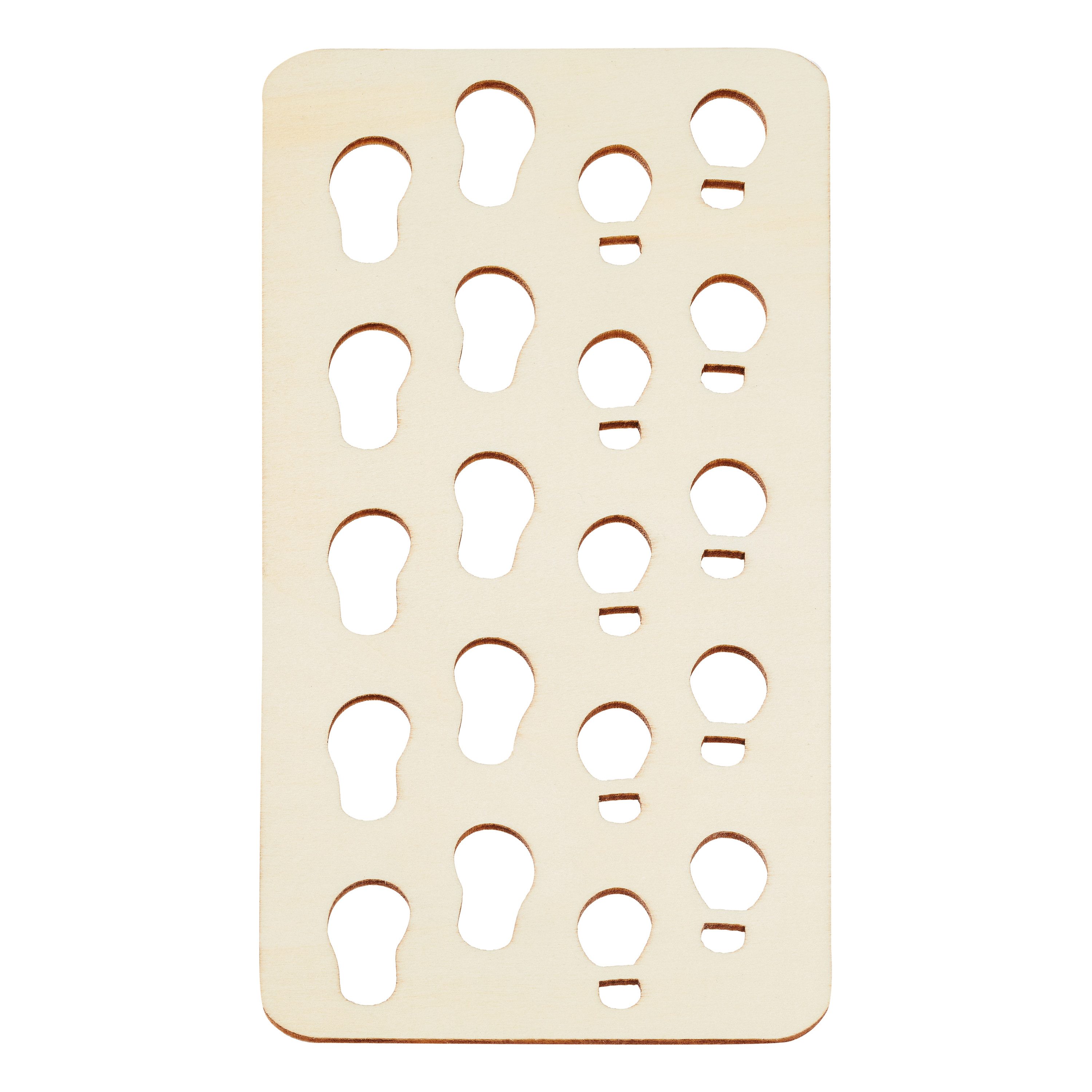 HobbyFun Malschablone Fußabdrücke, 14 cm x 7 cm