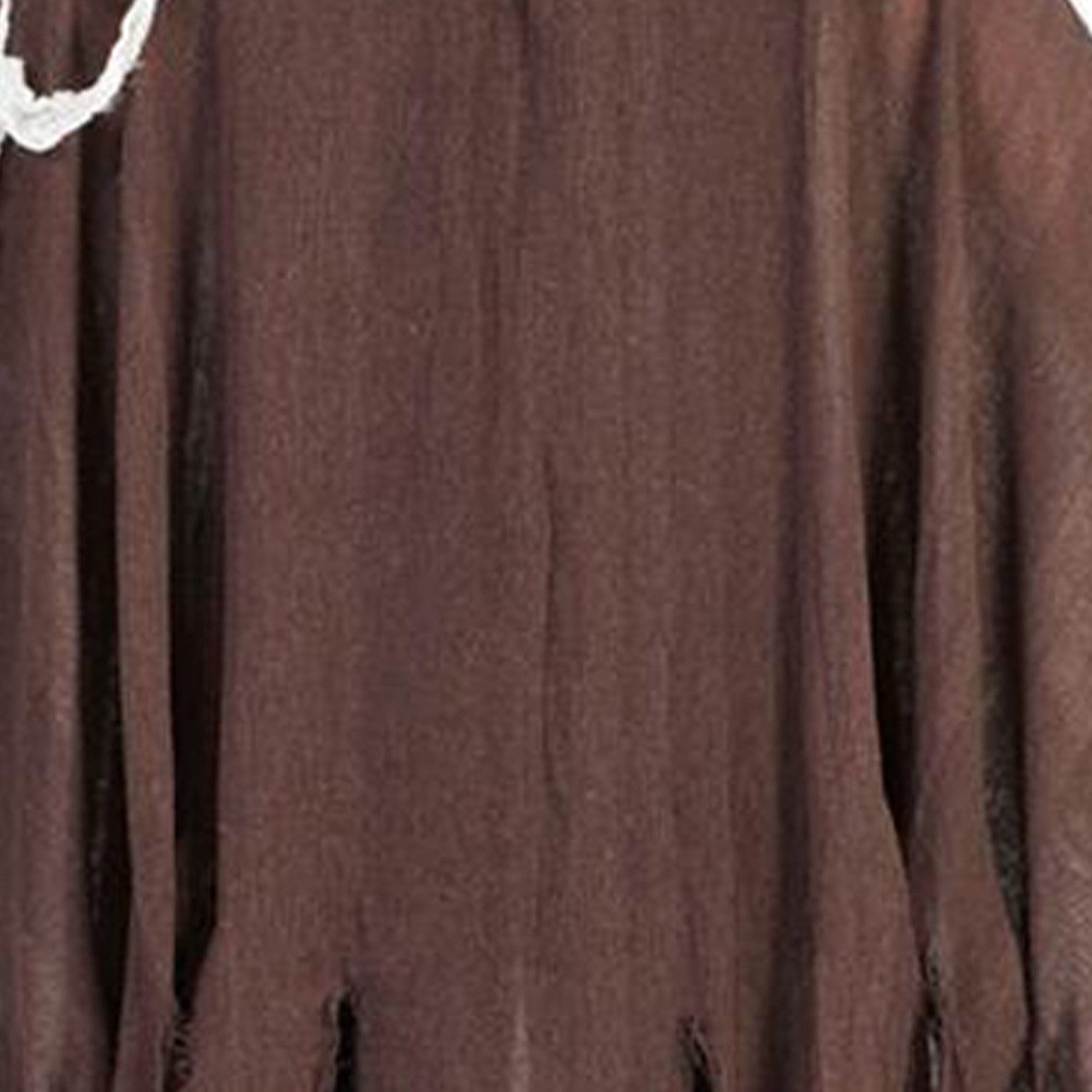 Funny Fashion Hexen-Kostüm Halloween Umhang mit Kapuze - Braun, Ghul Zombie
