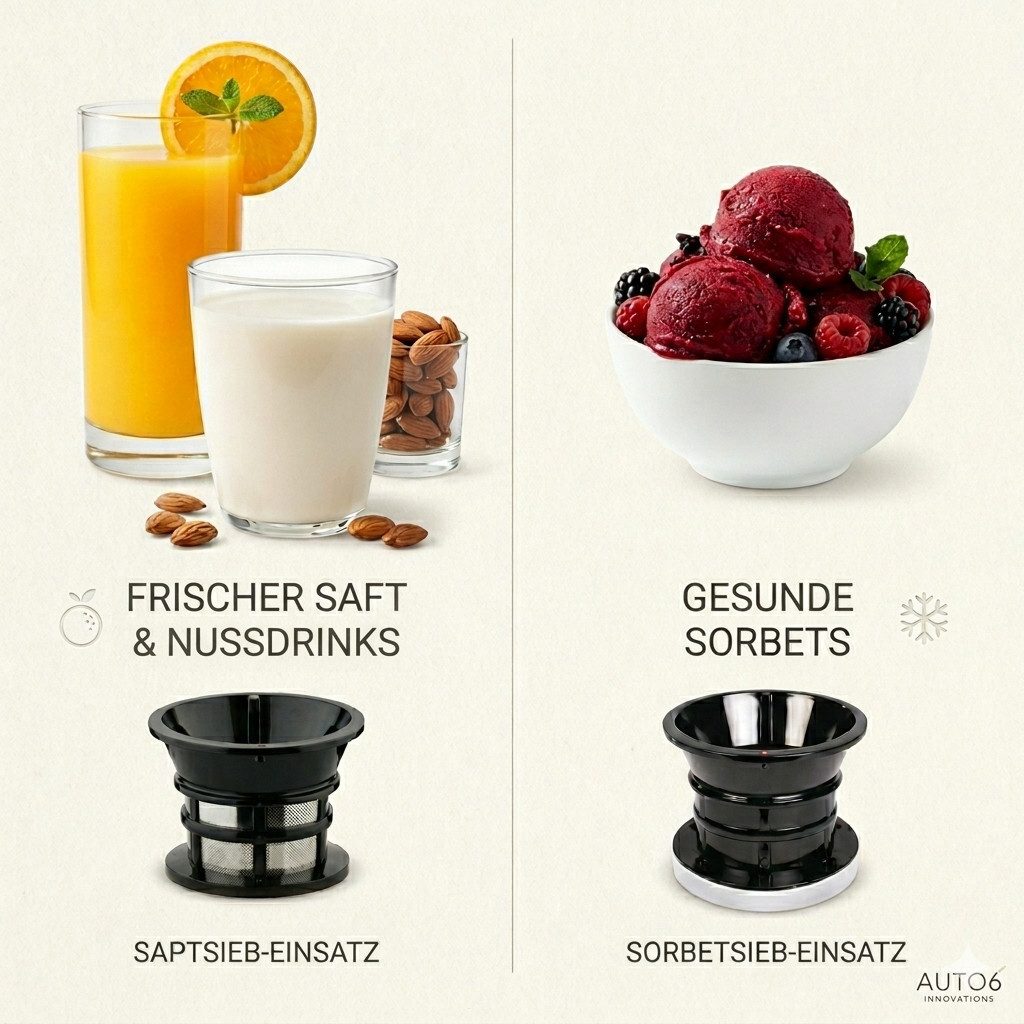 Kuvings Entsafter AUTO6 HANDS-FREE SLOW JUICER (KHS-660SE), 200 W, 1.700-ml-Auto-Hopper – Bild 3 von 5