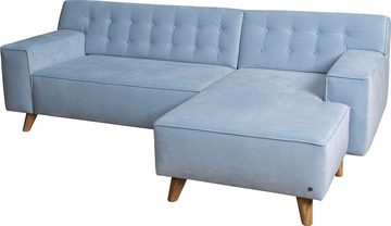 TOM TAILOR HOME Ecksofa NORDIC CHIC, mit Knöpfung, Füße Buche natur, Breite 236 cm