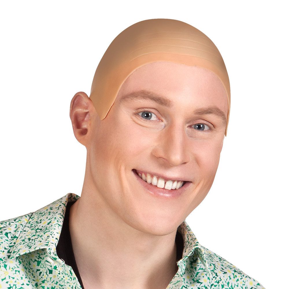 Boland Kostüm-Perücke Glatzkopf Latex-Kappe realistische Glatze für Kostüm günstig online kaufen