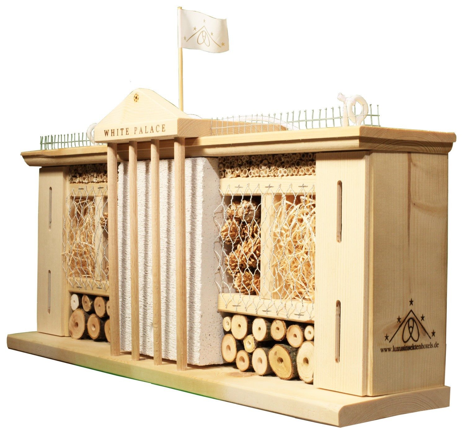LUXUS-INSEKTENHOTEL Insektenhotel Insektenhotel Bausatz "WEISSER PALAST"