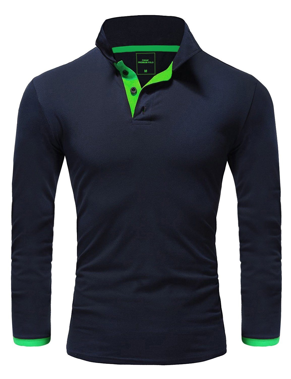 REPUBLIX Poloshirt LEX Herren Basic Langarm günstig online kaufen
