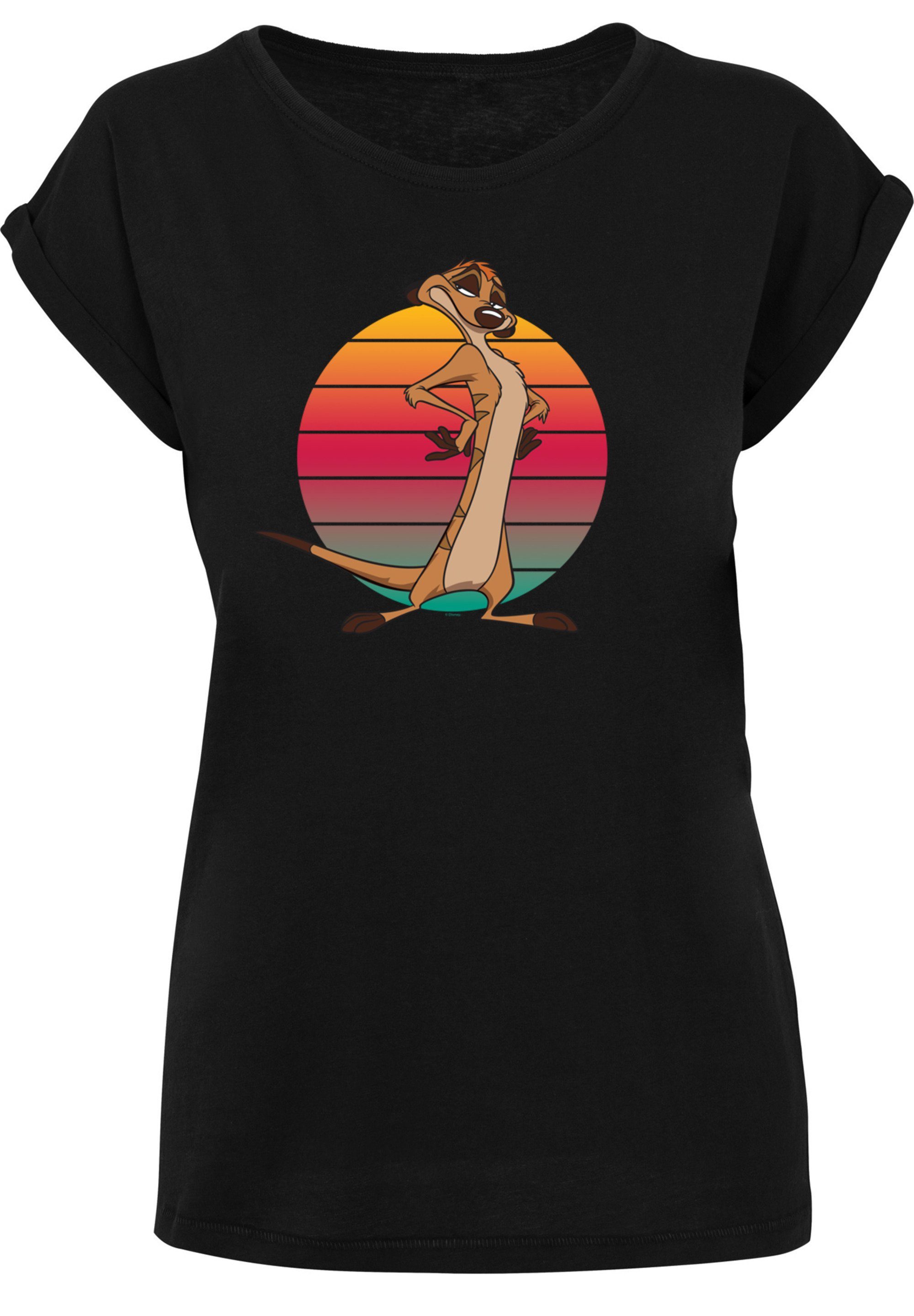 F4NT4STIC T-Shirt Disney König der Löwen Timon Sunset Print, Offiziell  lizenziertes Disney T-Shirt