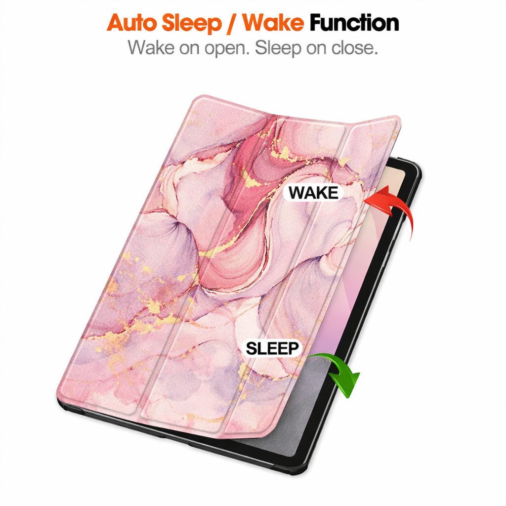 FroShop Tablet-Hülle für Samsung Galaxy Tab A11+ (2025) Samsung Galaxy Tab A9+ (2023) 11 Zoll, Auto Wake Up / Sleep Magnetverschluss Einfarbig & Marmor Designs