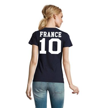 Blondie & Brownie T-Shirt Damen Frankreich France Sport Trikot Fußball Weltmeister EM