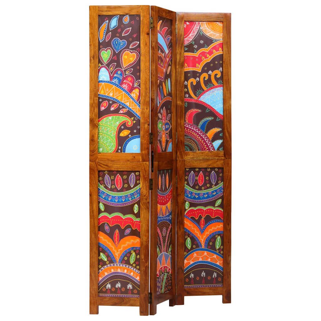 vidaXL Raumteiler Honigbraun 105 x 1,5 x 180 cm Massivholz, 1-tlg.