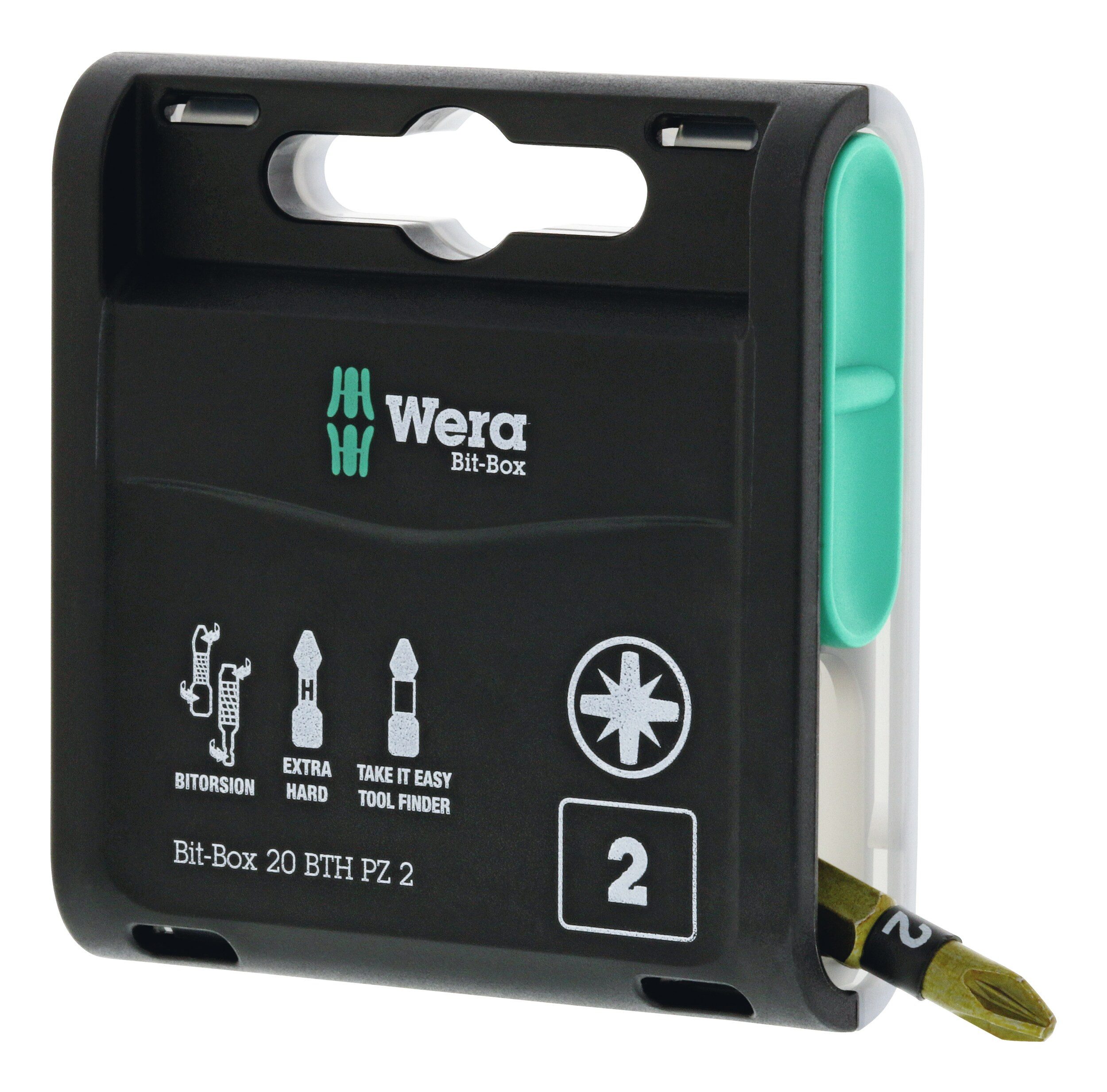 Wera Kreuzschlitz-Bit, Box 20 BTH PZ2 x 25 mm 20er Box