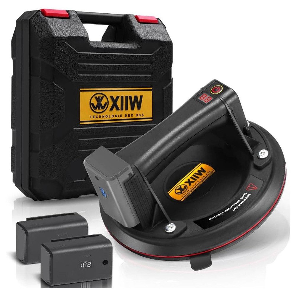 Saugheber Mit 2X Akku, LED- Elektrischer Saugheber Selbst Nachsaugend 8"