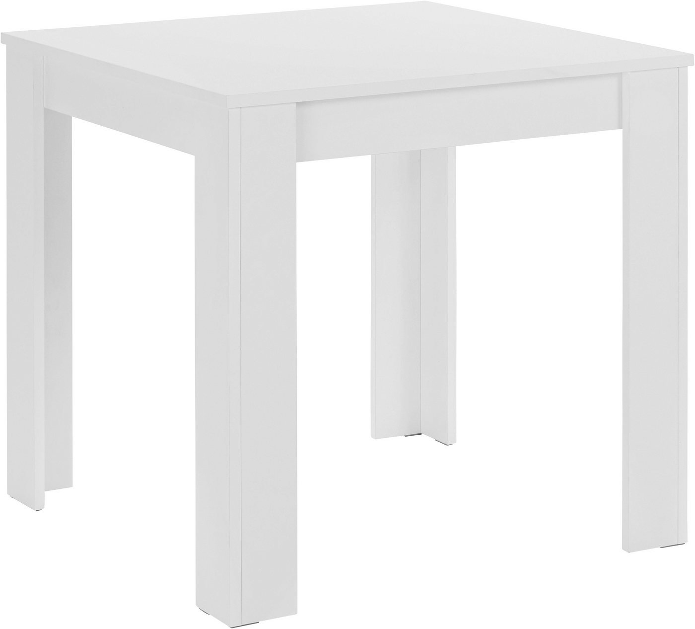 Homexperts Essgruppe »Nick1-Mulan«, (Set, 5-tlg), mit 4 Stühlen, Tisch in weiß, Breite 80 cm-kaufen