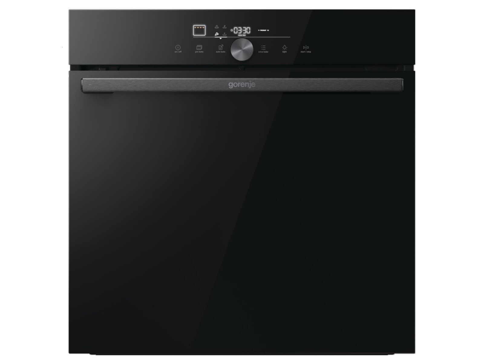GORENJE Einbaubackofen GO66EPIZZA350C, mit 1-fach Voll-Teleskopauszug, Pyrolyse-Selbstreinigung