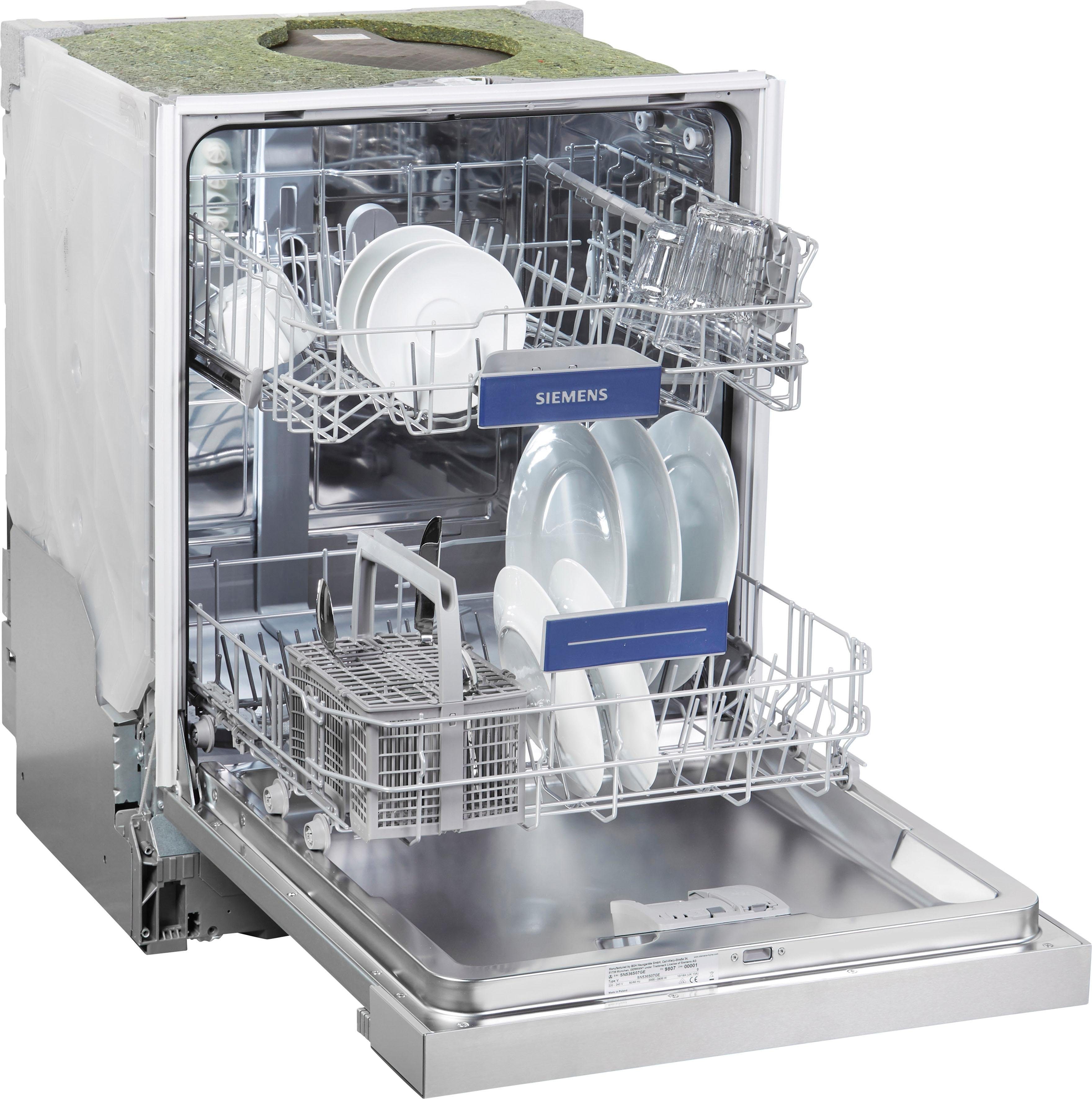 SIEMENS teilintegrierbarer Geschirrspüler iQ300, iQ300 SN536S07GE, 9,5 l, 12 Maßgedecke - SIEMENS