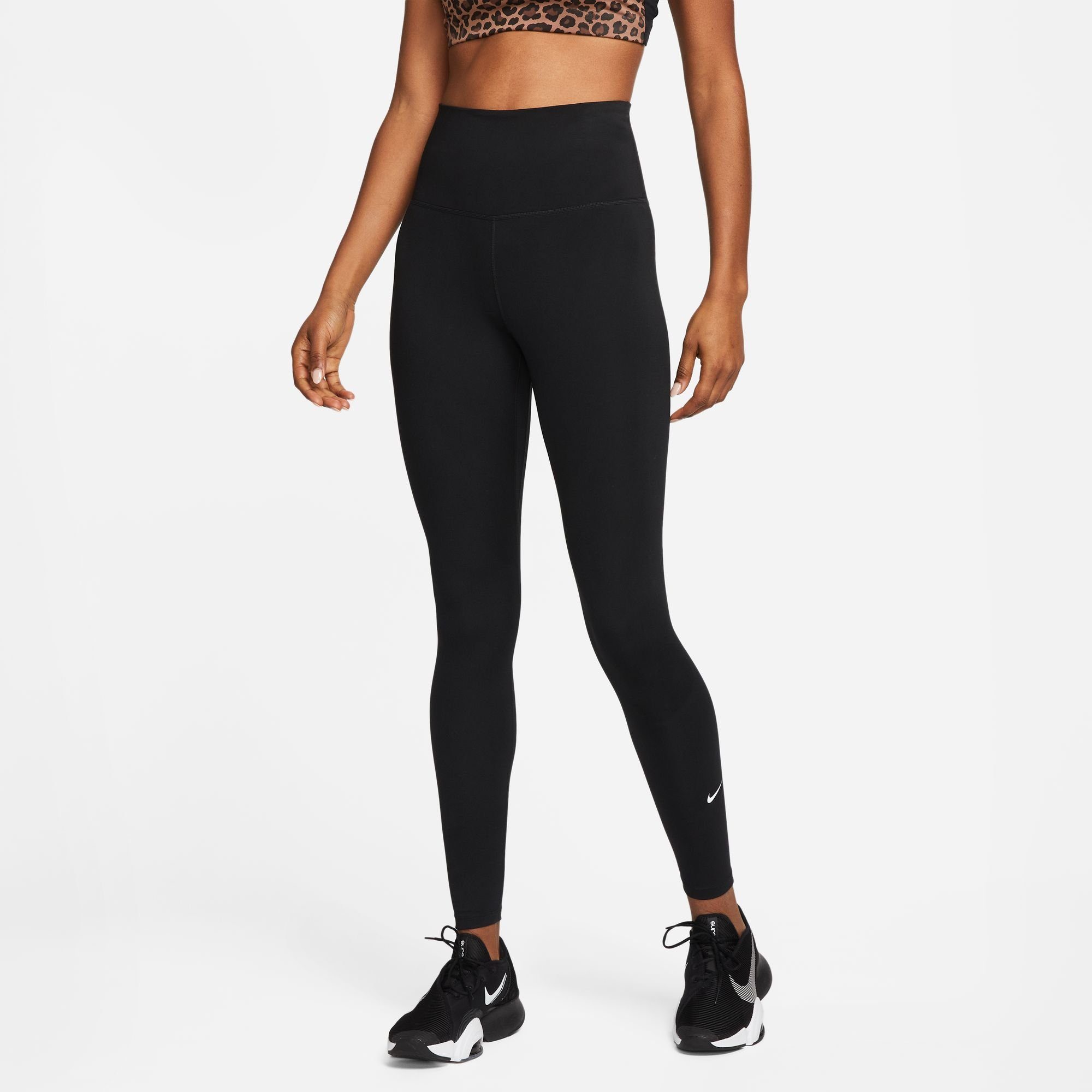 Nike Trainingstights ONE WOMEN'S HIGH-RISE schwarz LEGGINGS