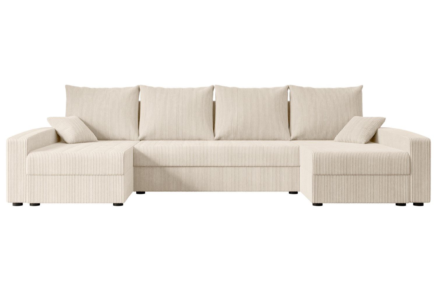 ALTDECOR Wohnlandschaft ALESIA-U, Couch mit Schlaffunktion, Wohnzimmer - Wohnlandschaft, Corner Sofa Bett Eckcouch Couch L-Form Schlafcouch Ausziehbar