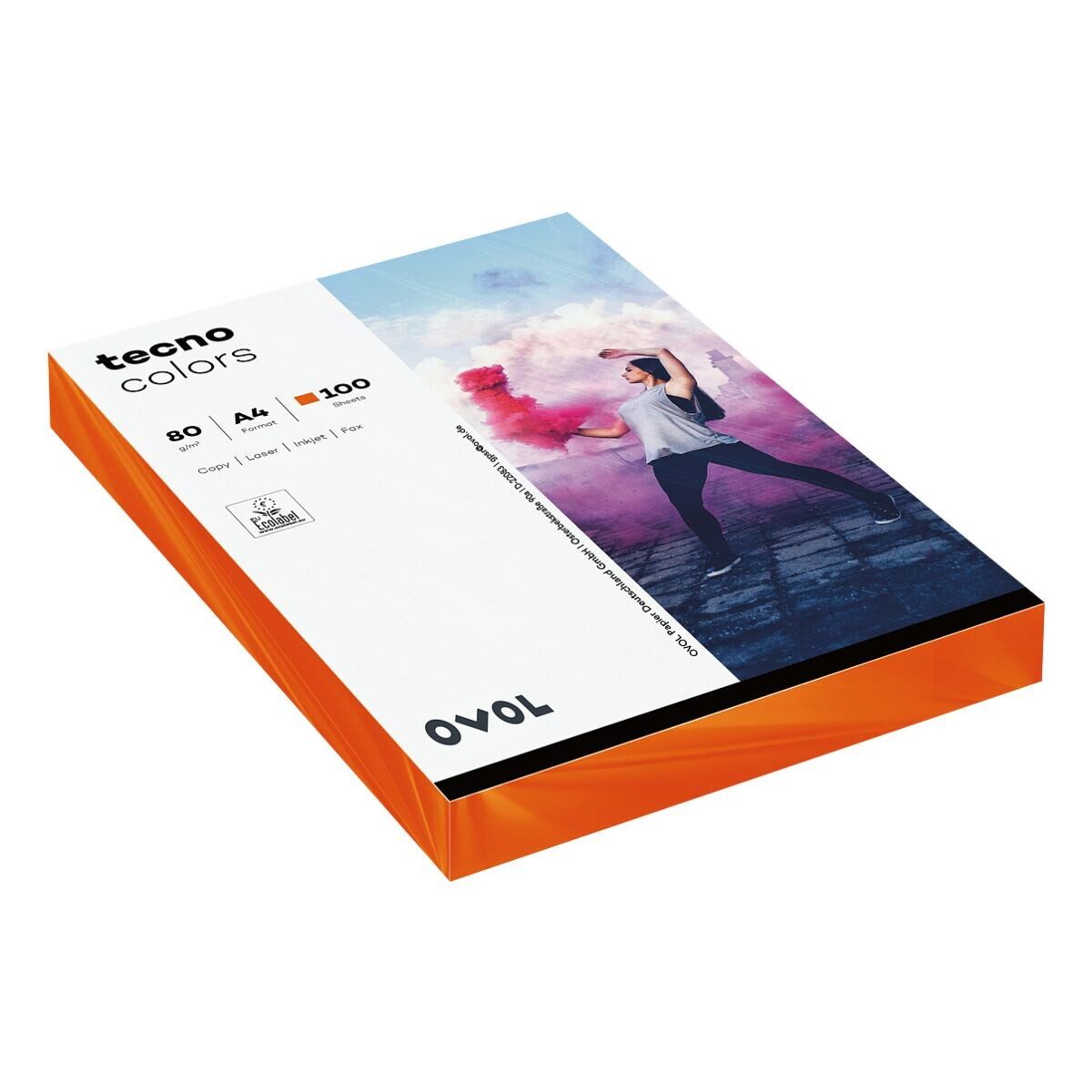 Inapa tecno Druckerpapier Rainbow, Intensivfarben, Format DIN A4, 80 g/m², Kleinpack