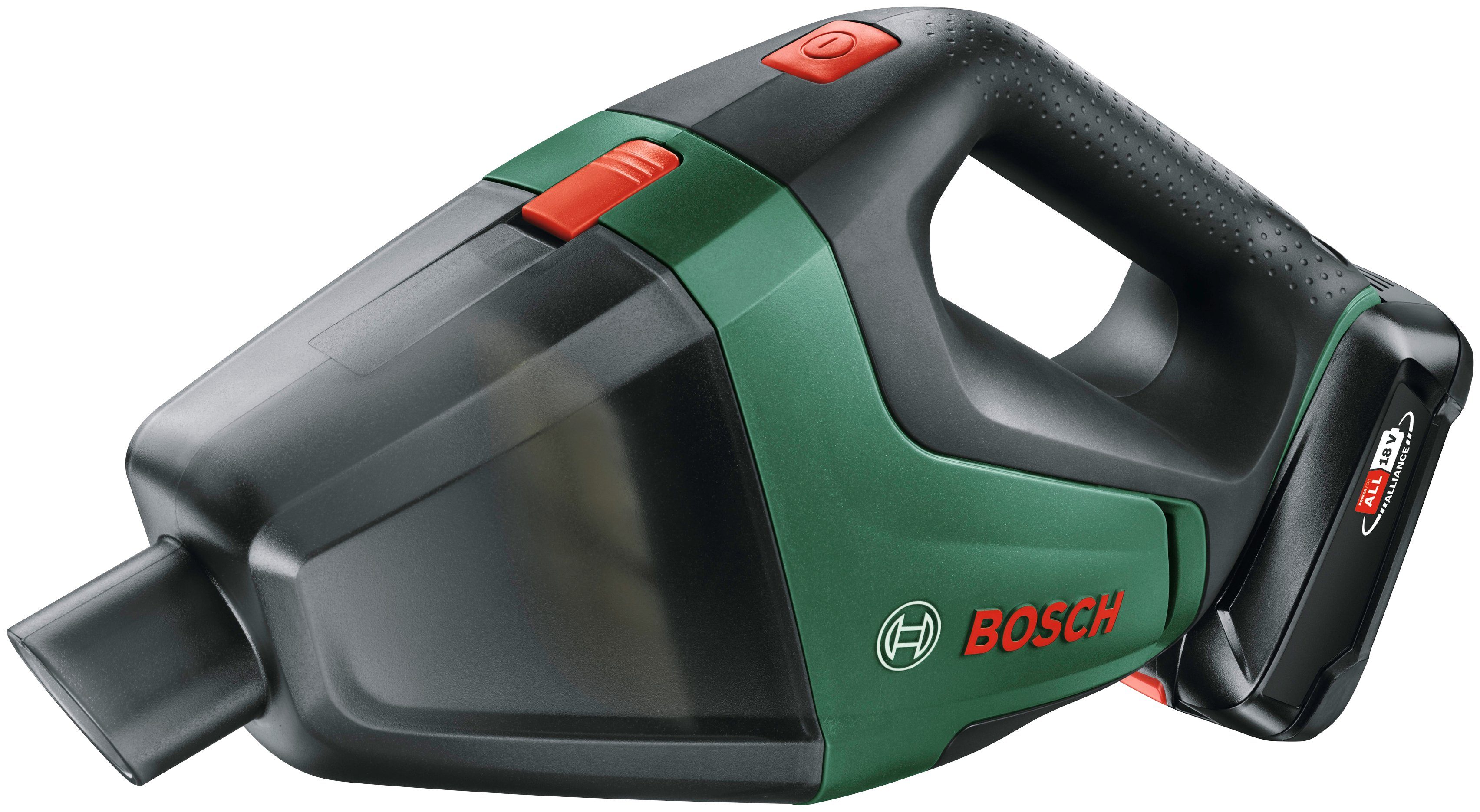 Bosch Home & Garden Akku-Handstaubsauger Power for ALL 18V Akku-System »UniversalVac 18«, beutellos, Inkl. Akku und Ladegerät, Maße: 335x100x175 mm