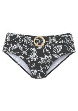 Vivance Highwaist-Bikini-Hose Katta mit kontrastfarbenem Print