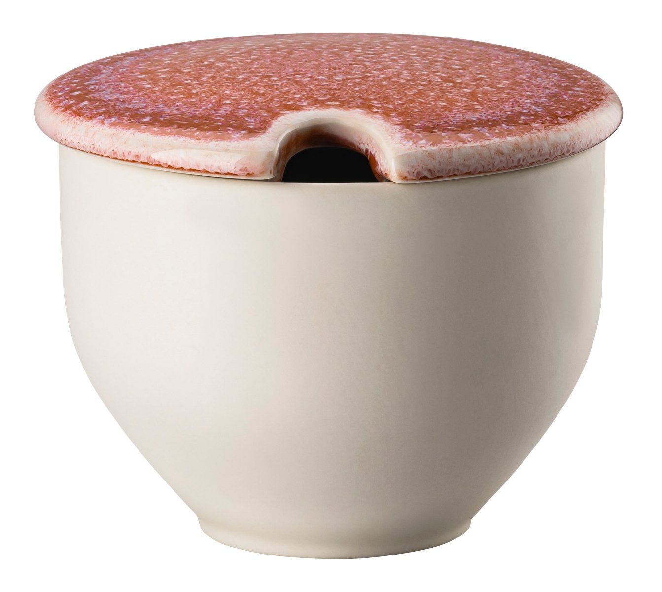 Rosenthal Zuckerdose Junto Rose Quartz Zuckerdose mit Einschnitt 0,25 l, Keramik