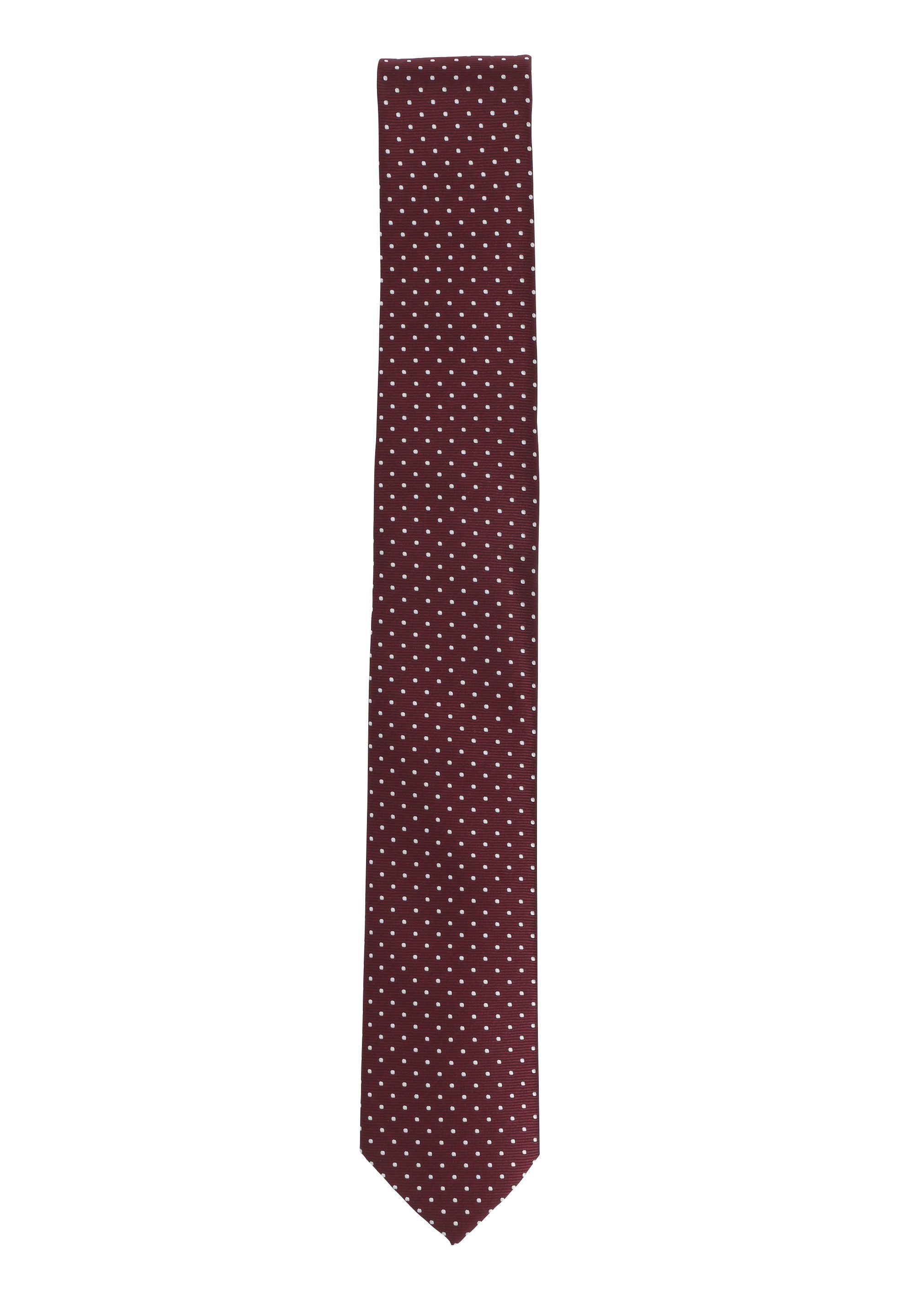 Herren Weinrot Schlips Gepunktet) (6cm), Breite 6cm - Fabio Punkten Schmal (Weiß) (ohne verschiedene in Krawatten Box, Farini mit Krawatte