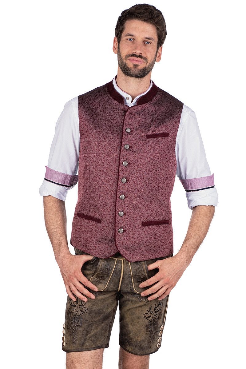 Spieth & Wensky Trachtenweste Trachtenweste - BENSON - marsala/dunkelrot, j günstig online kaufen