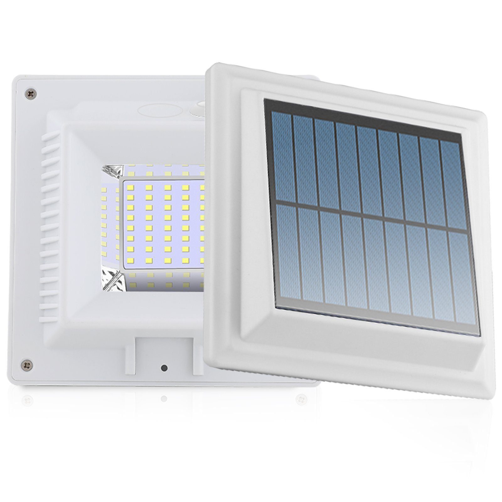 LED Solarleuchte safety Home Außen Weiß Lichtsensor 40LEDs, Dachrinnenleuchte