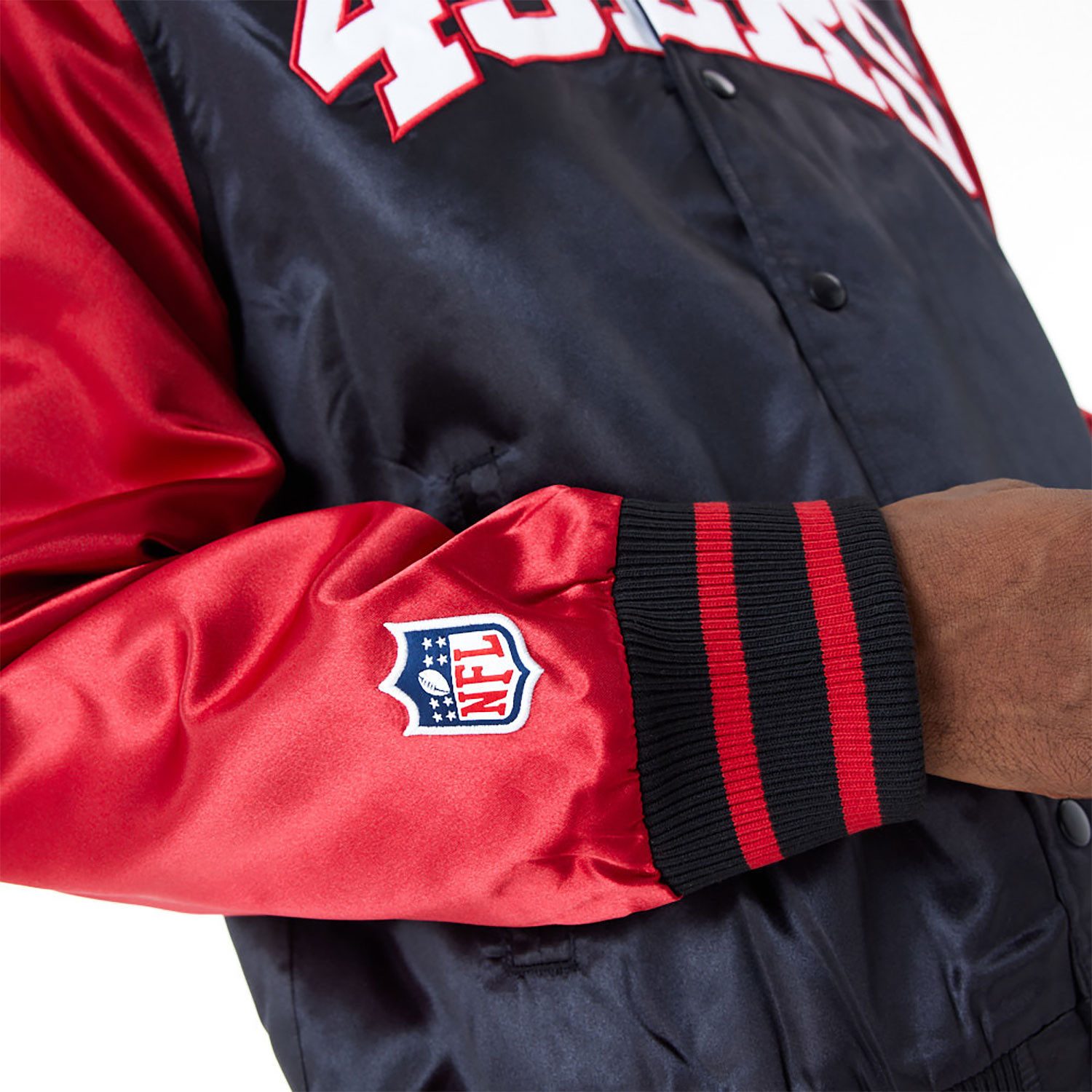 New Era Collegejacke NFL San Francisco 49ers Satin Bomber – Bild 3 von 5