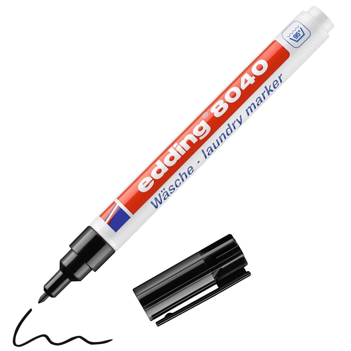 edding Textilmarker Wäschemarker 8040 mit Rundspitze zum Beschriften von Textilien, Lichtbeständig