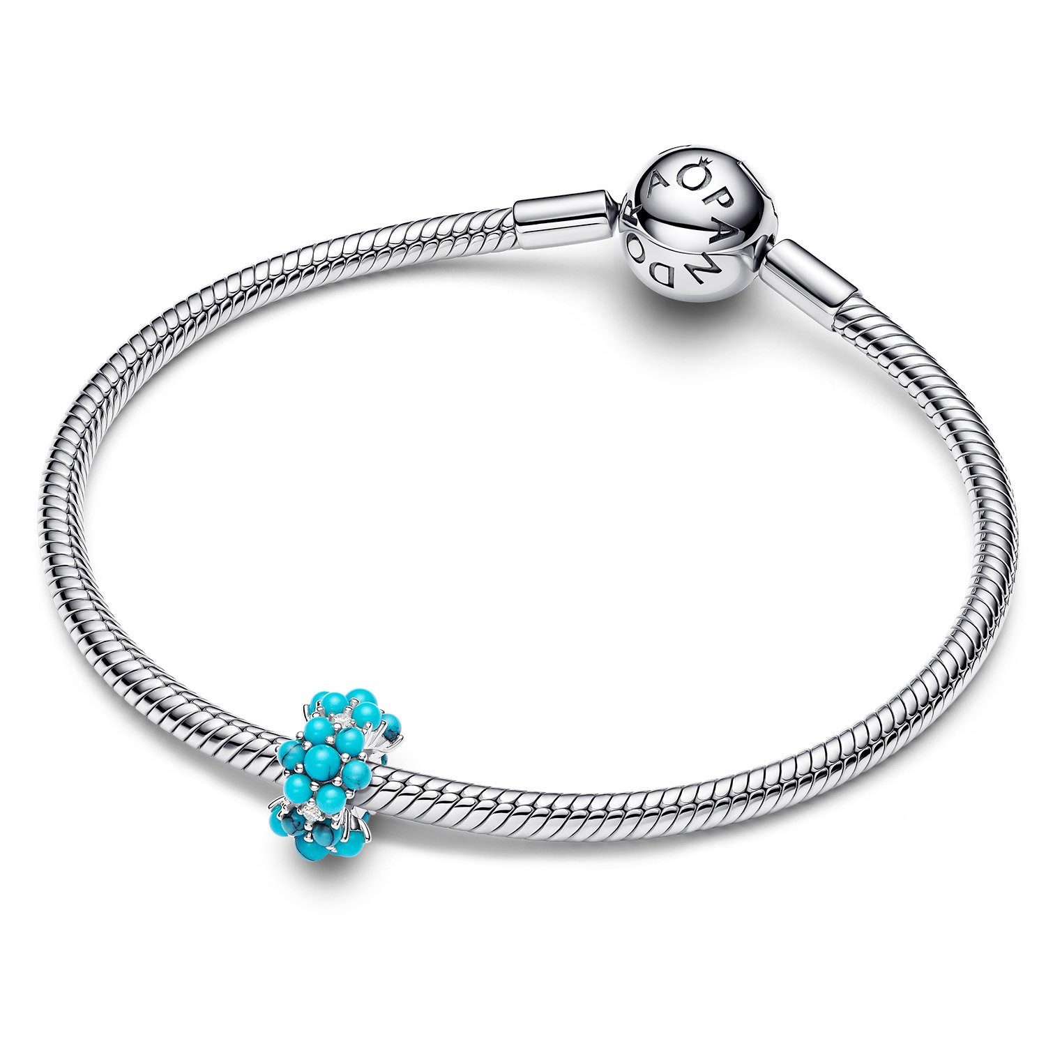 Pandora Kettenanhänger Silber Charm Türkisfarbener Ozean günstig online kaufen