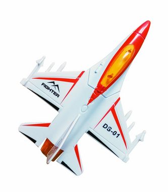 Welly Modellflugzeug KAMPFFLUGZEUG mit Rückzug Spielzeug 15cm Jet Fighter 58 (Weiss), Maßstab 1:35-1:50, Kampfjet Flugzeugmodell Flugzeug Geschenk