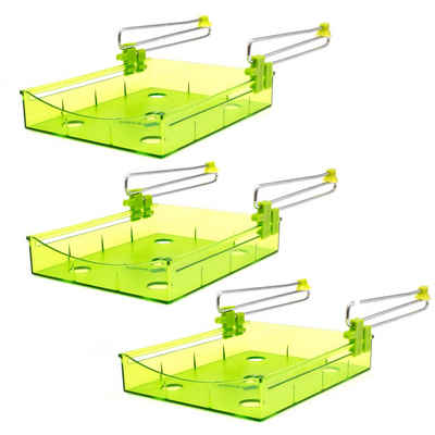 Lantelme Korbeinsatz Kühlschrank Butterfach, Zubehör für Kühlschränke, 14cm x 12cm x 6cm (BxLxT) mit Saugnäpfe