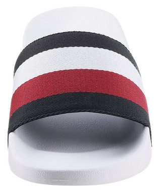 Tommy Hilfiger ESSENTIAL CORP SLIDE Pantolette mit gestreifter Bandage