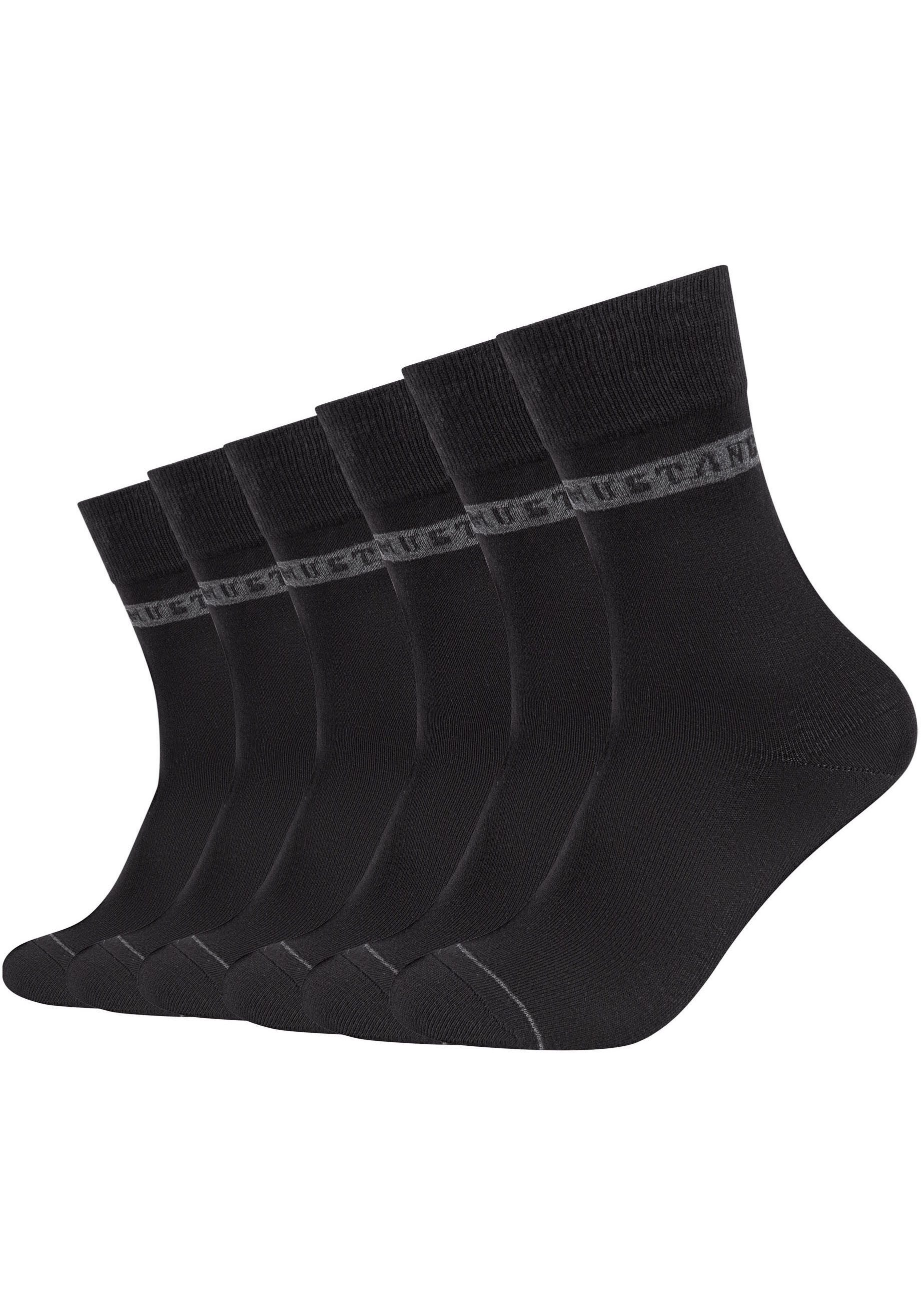 MUSTANG Socken casual (6-Paar) weicher und elastischer Komfortbund