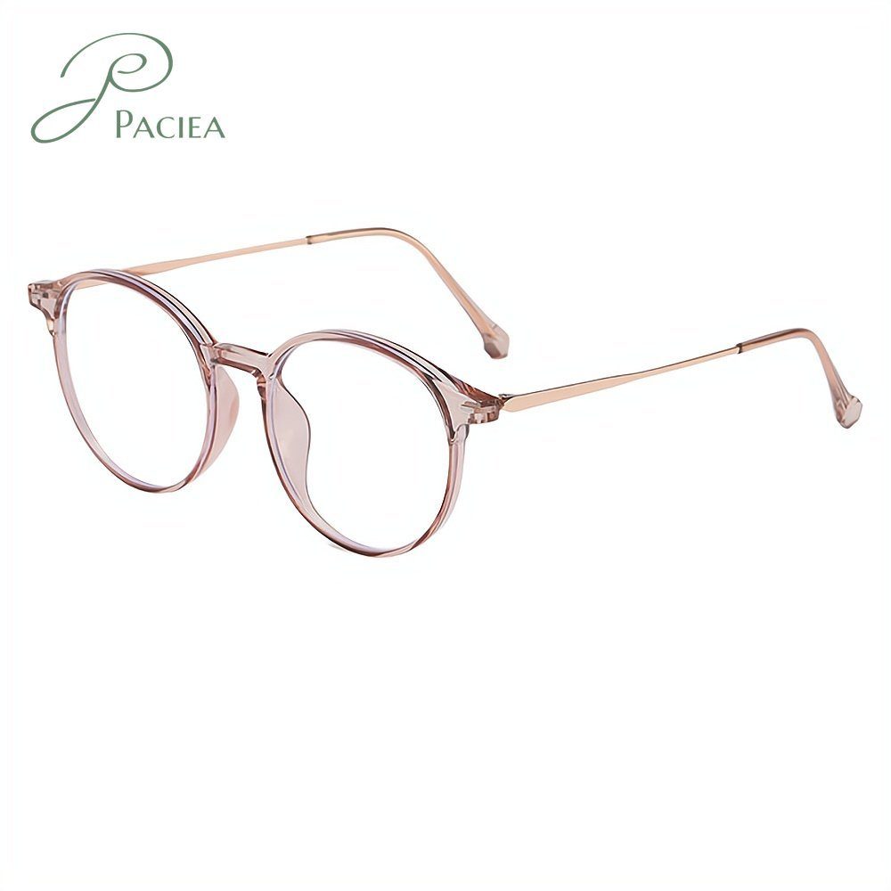 PACIEA Brille Retro große Rahmen Anti Blau Licht Gläser