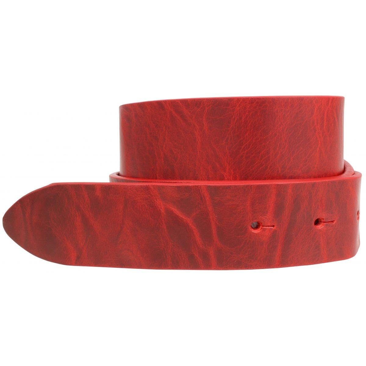 - Vollrindleder 3,5 Rot aus BELTINGER f cm Used-Look Wechselgürtel Druckknopf-Gürtel Ledergürtel