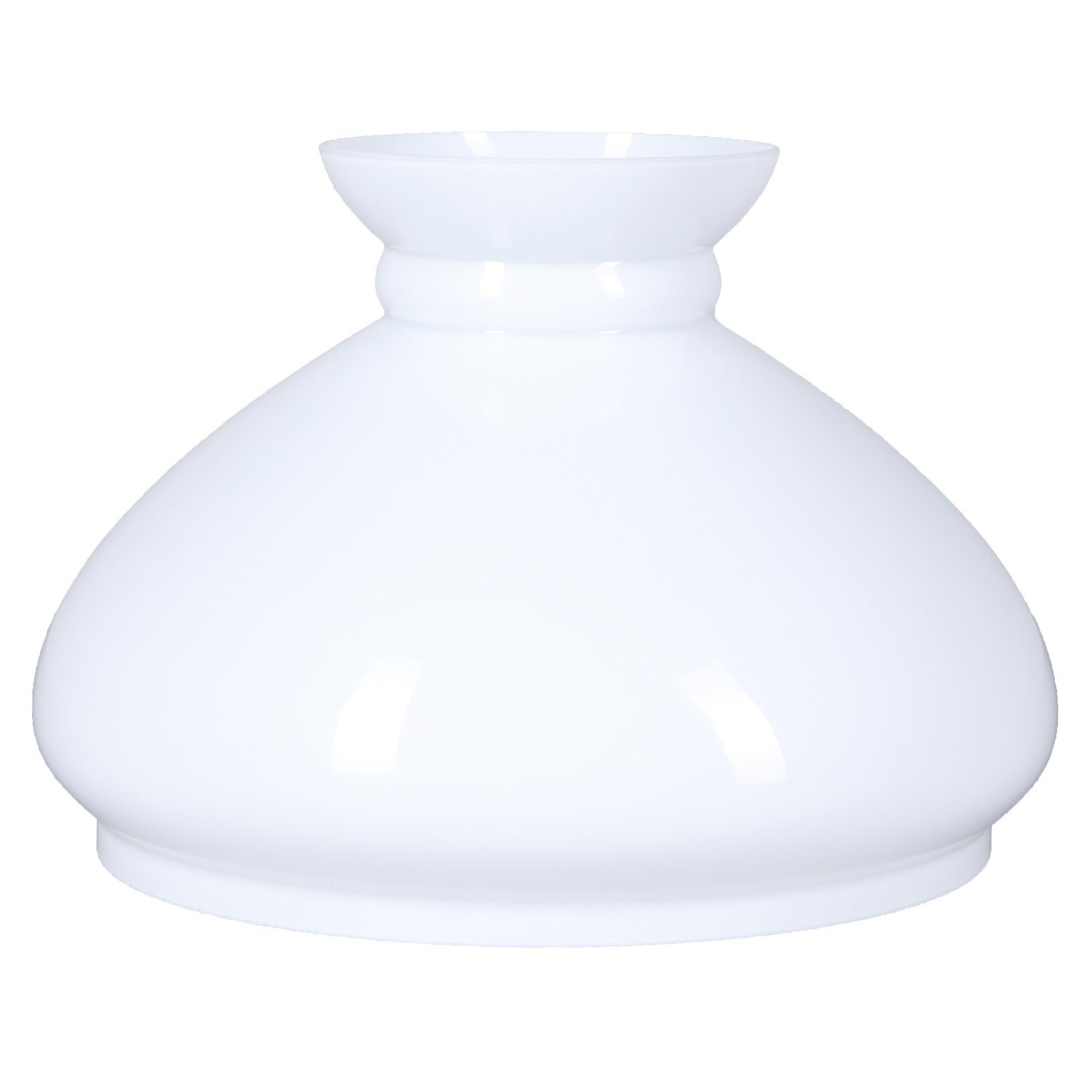 Home4Living Lampenschirm Petroleumglas weiß Ø 234mm Lampenglas Ersatzglas P günstig online kaufen