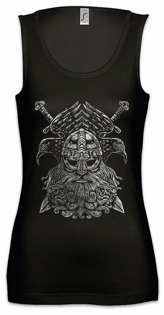 Tanktop Odhin VI Ärmelloses Damen T-Shirt Odhins Wölfe Geri Freki Wolves