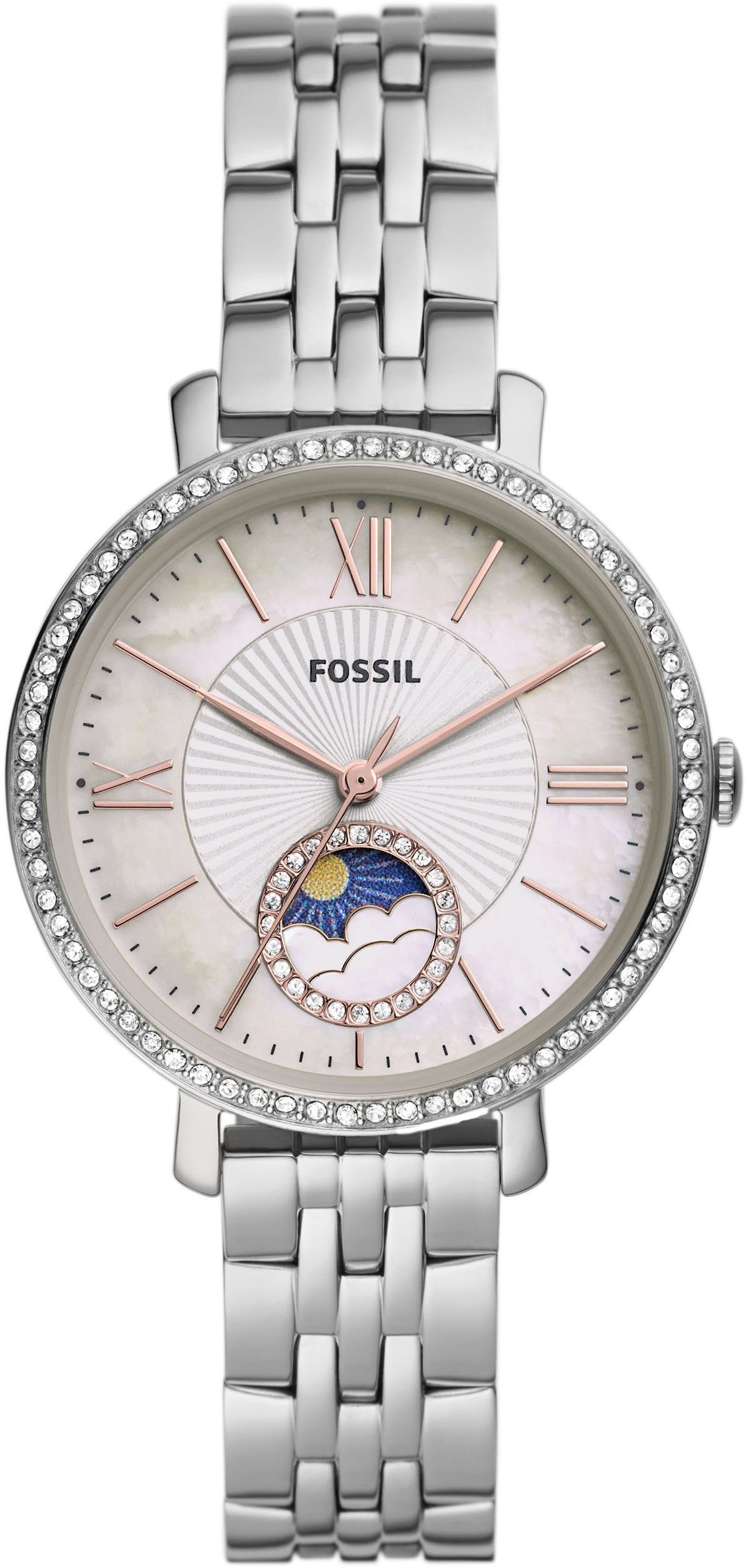 Fossil Quarzuhr JACQUELINE, ES5164, Mondphase