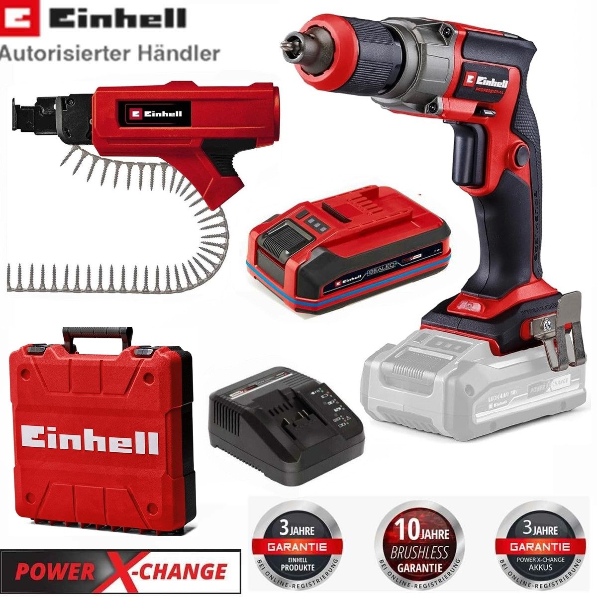 Einhell Akku-Trockenbauschrauber Trockenbauschrauber TE-DY 18 Li- BL Sealed günstig online kaufen