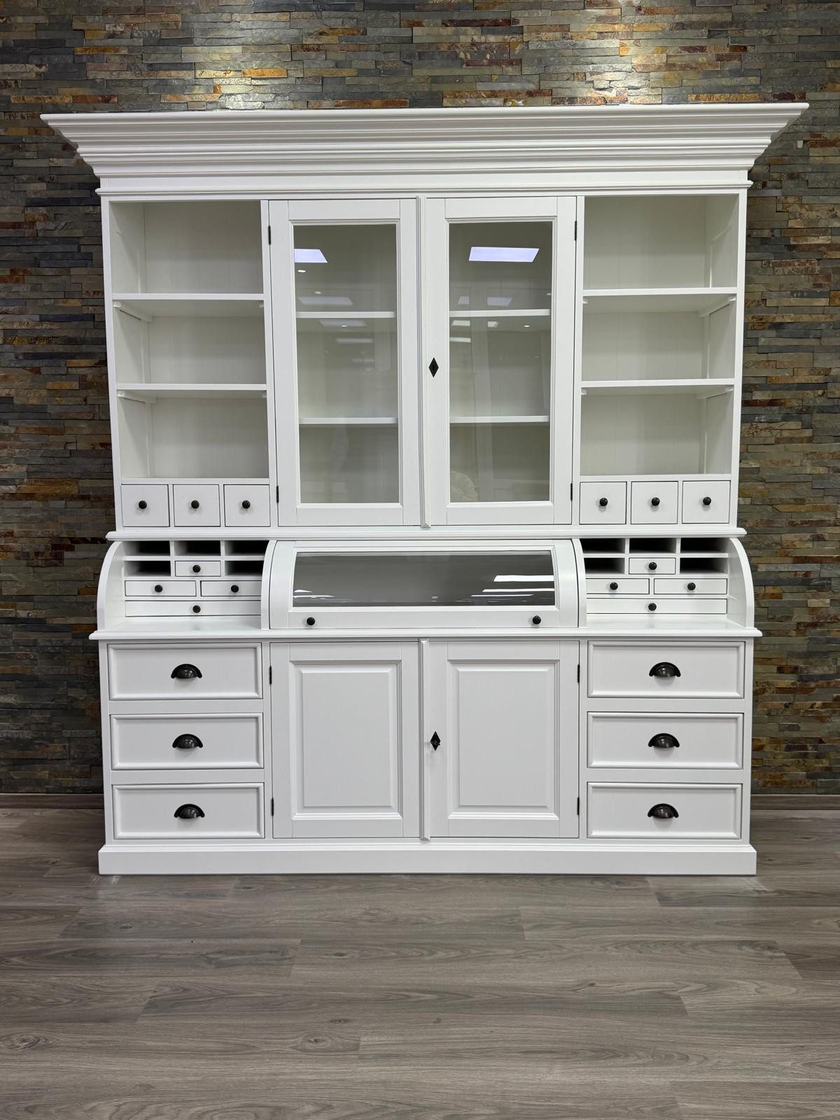 Wohnpalast Buffet Teak Buffet Schrank Malta Ladenschrank