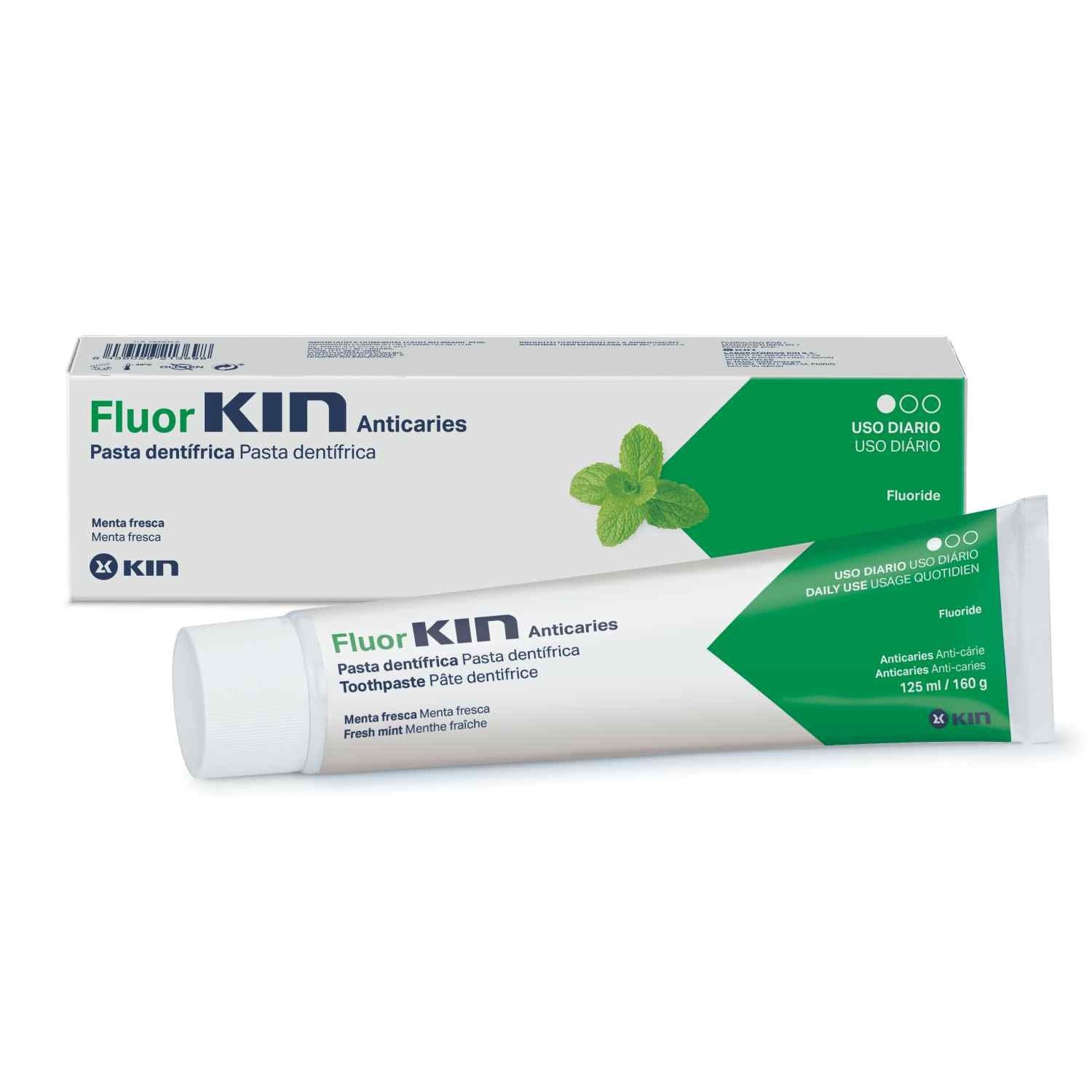 Kin Zahnpasta FLUORKIN Zahnpasta gegen Kavität #Fresh Mint 125 ml